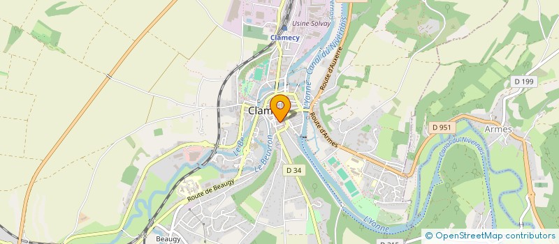 localisation de l'entreprise MADAME MARINE MICHELET à CLAMECY