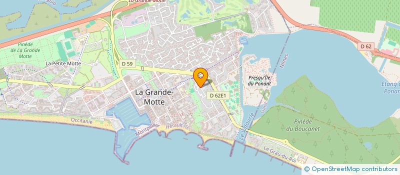 localisation de l'entreprise MADAME MARINE MIGLIORE à LA GRANDE-MOTTE