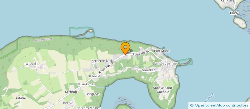 localisation de l'entreprise MADAME MARINE MILLET  LANDEVENNEC