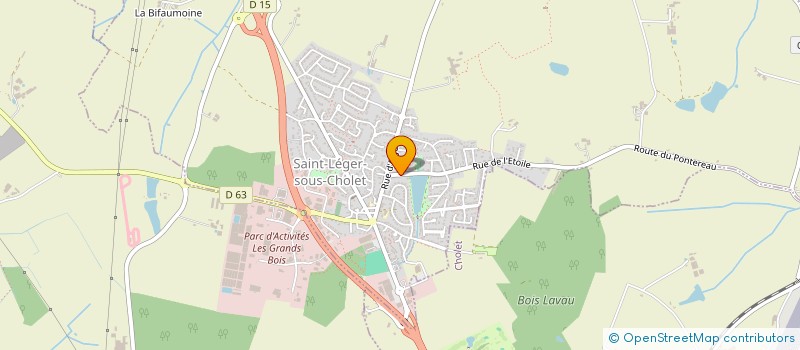 localisation de l'entreprise MADAME MARINE MILLON  SAINT-LEGER-SOUS-CHOLET