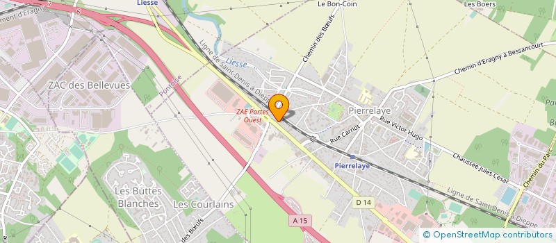 localisation de l'entreprise MADAME MARINE MINET  PIERRELAYE