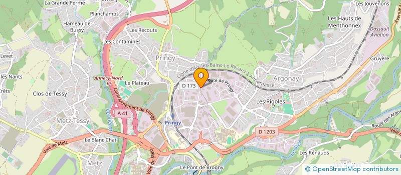 localisation de l'entreprise MADAME MARINE MITERNIQUE  ANNECY