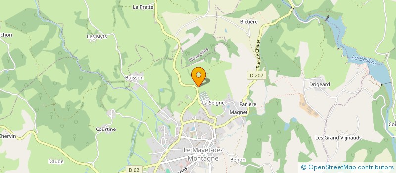 localisation de l'entreprise MADAME MARINE MONTERO à LE MAYET DE MONTAGNE