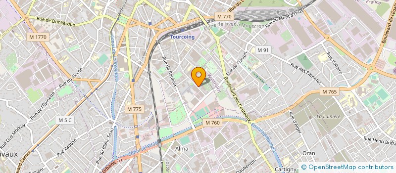 localisation de l'entreprise MADAME MARINE MORAEL  TOURCOING