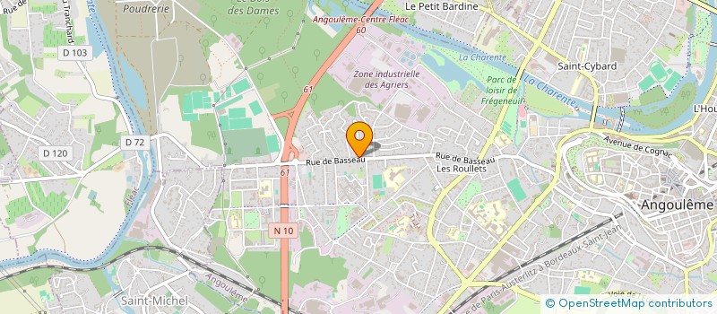 localisation de l'entreprise MADAME MARINE MORAIS à ANGOULEME