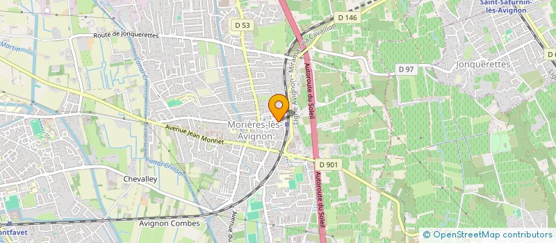 localisation de l'entreprise MADAME MARINE MORELLON à MORIERES-LES-AVIGNON