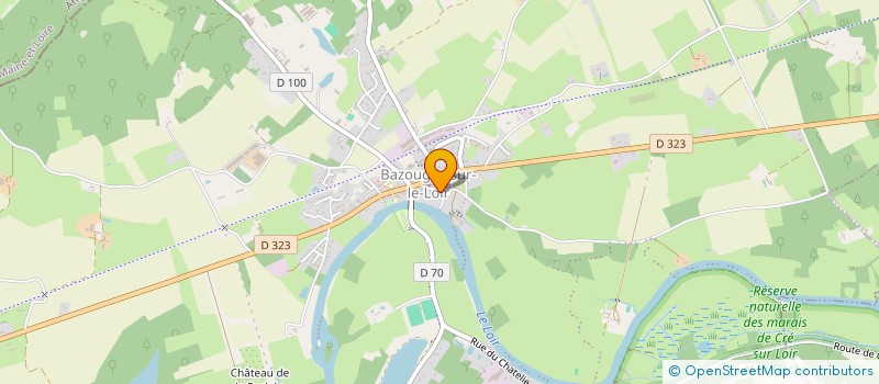 localisation de l'entreprise MADAME MARINE MOUCHARD à BAZOUGES CRE SUR LOIR
