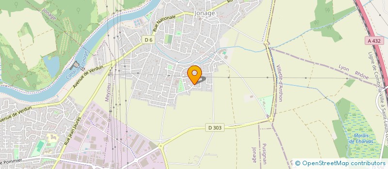 localisation de l'entreprise MADAME MARINE MOULET  JONAGE