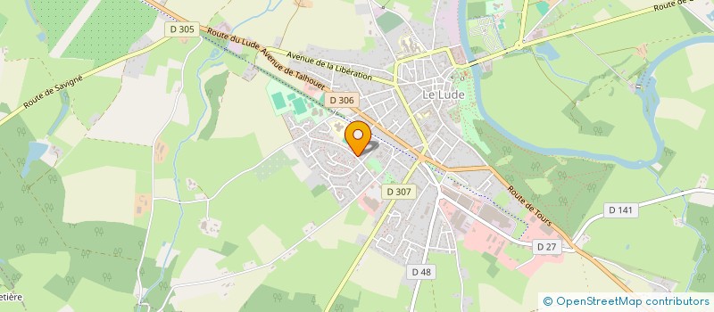 localisation de l'entreprise MADAME MARINE MOUSSET  LE LUDE