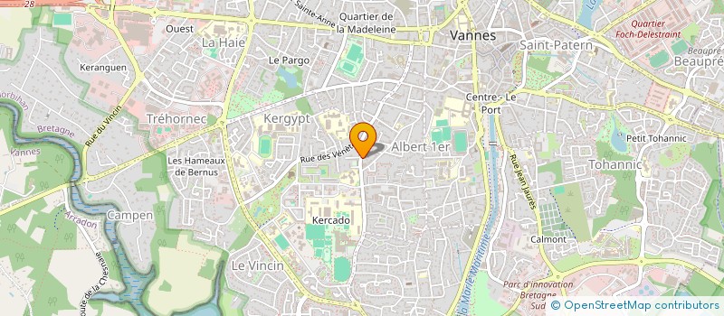 localisation de l'entreprise MADAME MARINE NIO à VANNES