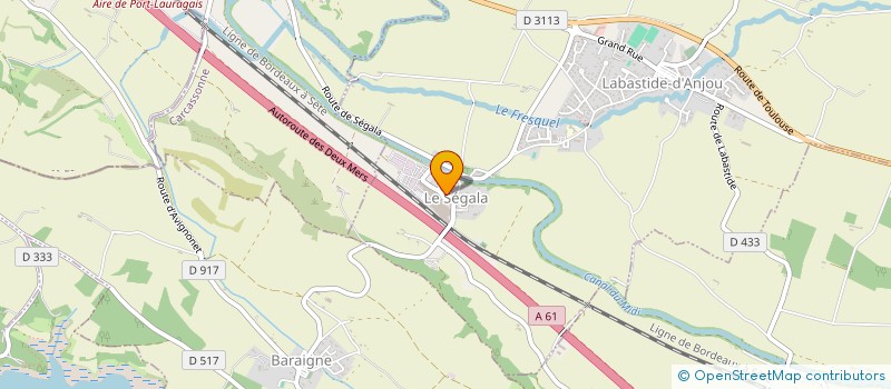 localisation de l'entreprise MADAME MARINE NOT à LABASTIDE-D'ANJOU