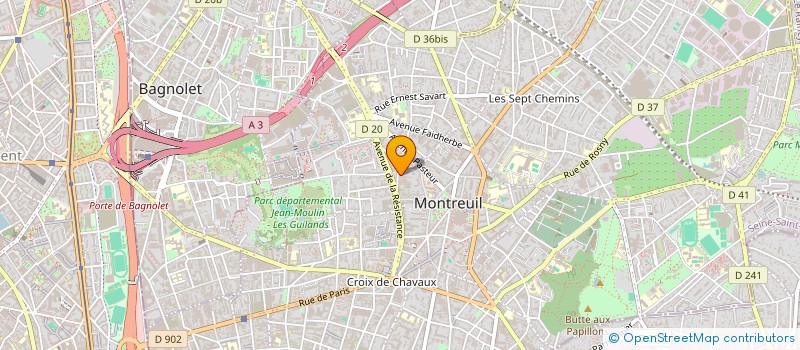 localisation de l'entreprise MADAME MARINE NOUELLE à MONTREUIL