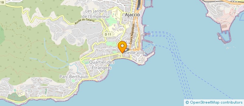 localisation de l'entreprise MADAME MARINE NUNEZ  AJACCIO