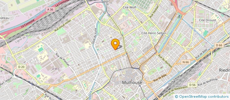 localisation de l'entreprise MADAME MARINE NUSSBAUM  MULHOUSE