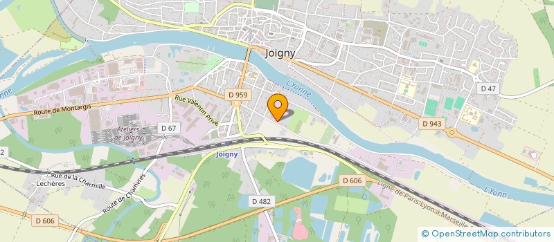 localisation de l'entreprise MADAME MARINE OBERT à JOIGNY