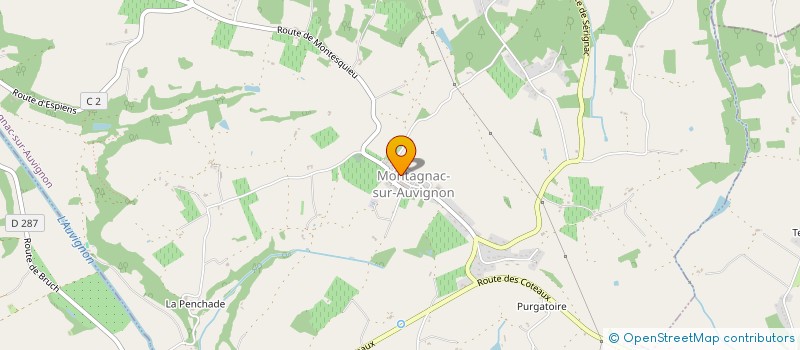 localisation de l'entreprise MADAME MARINE-OCEANE PAPAIX  MONTAGNAC-SUR-AUVIGNON