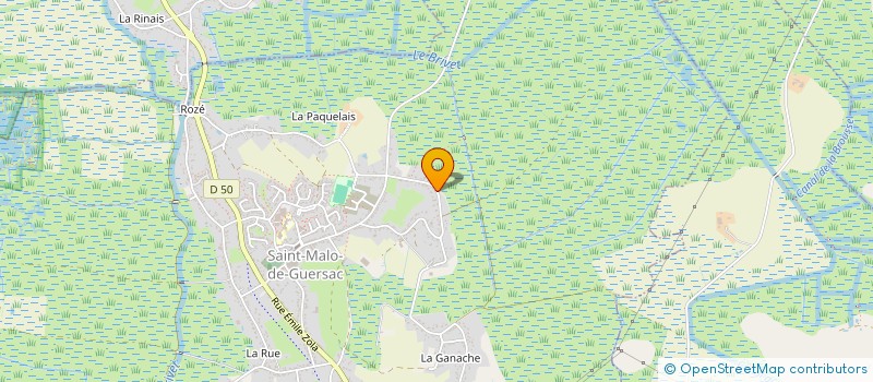 localisation de l'entreprise MADAME MARINE OLIVE  SAINT-MALO-DE-GUERSAC