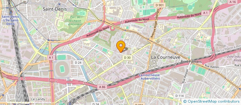 localisation de l'entreprise MADAME MARINE OULEDI à LA COURNEUVE
