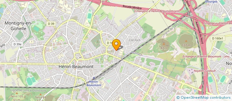 localisation de l'entreprise MADAME MARINE PAEPEGAEY  HENIN-BEAUMONT