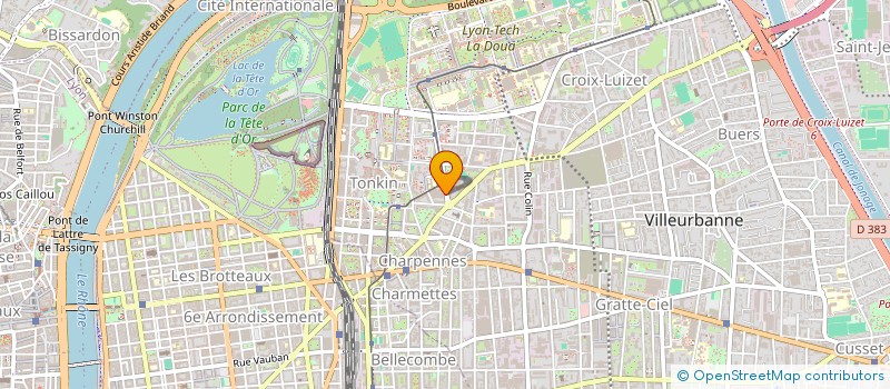 localisation de l'entreprise MADAME MARINE PANAYE  VILLEURBANNE