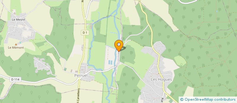 localisation de l'entreprise MADAME MARINE PANNIER  LES HOGUES