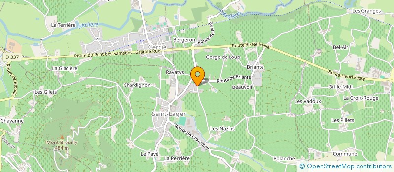 localisation de l'entreprise MADAME MARINE PARDON  SAINT-LAGER