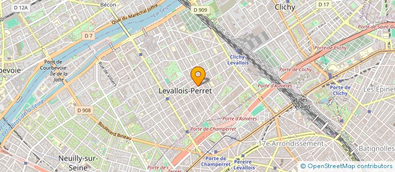 localisation de l'entreprise MADAME MARINE PARIGI à LEVALLOIS-PERRET