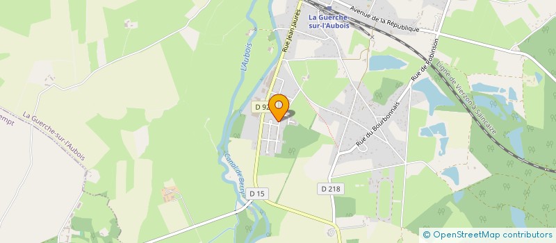 localisation de l'entreprise MADAME MARINE PASCAL  LA GUERCHE-SUR-L'AUBOIS