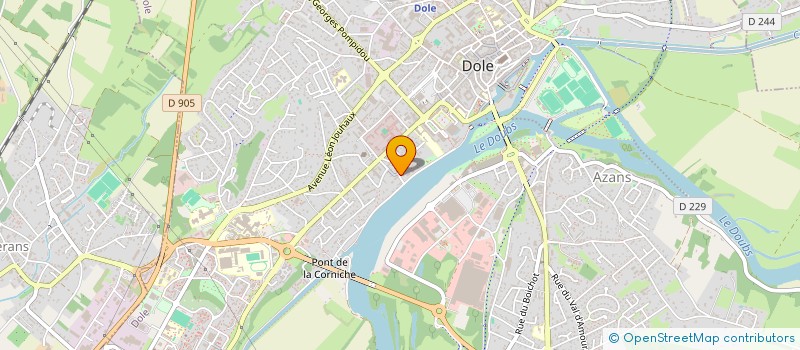 localisation de l'entreprise MADAME MARINE PASTEUR à DOLE