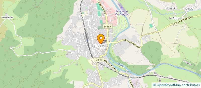 localisation de l'entreprise MADAME MARINE PATOUILLARD à LANGEAC