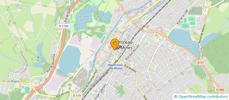 localisation de l'entreprise MADAME MARINE PAVIOT  MONTCEAU-LES-MINES