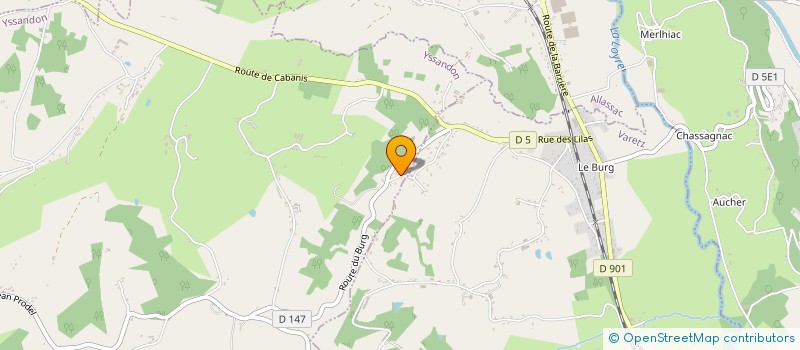 localisation de l'entreprise MADAME MARINE PECREAUX  YSSANDON