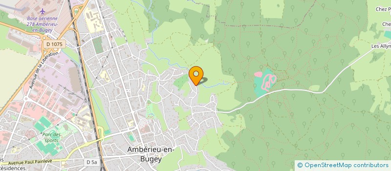 localisation de l'entreprise MADAME MARINE PEREZ  AMBERIEU-EN-BUGEY