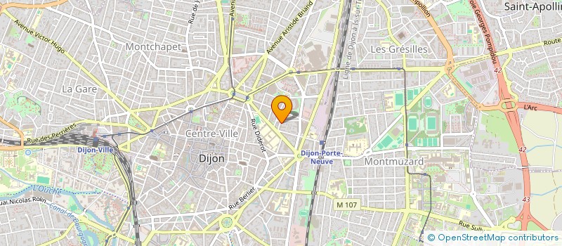 localisation de l'entreprise MADAME MARINE PERRET à DIJON