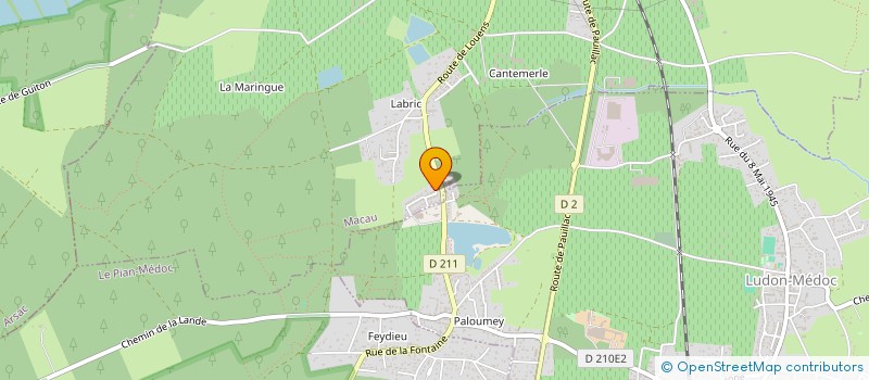 localisation de l'entreprise MADAME MARINE PEYRAT  LE TAILLAN-MEDOC