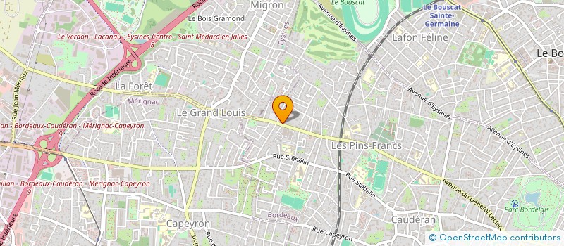 localisation de l'entreprise MADAME MARINE PEYRET LACOMBE à BORDEAUX