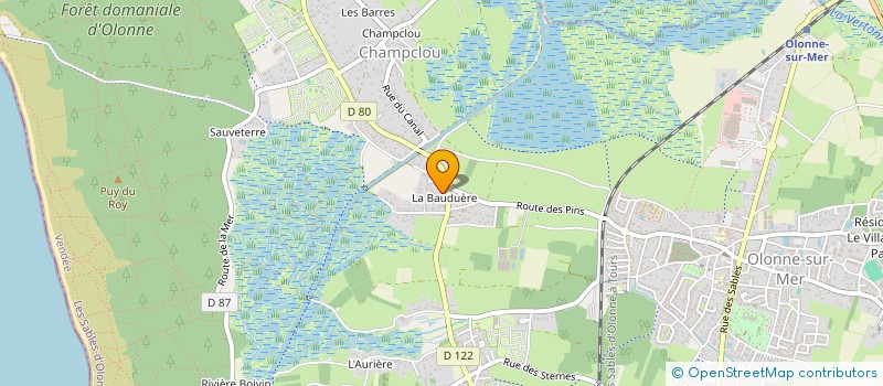 localisation de l'entreprise MADAME MARINE PHILIPPE à LES SABLES D'OLONNE