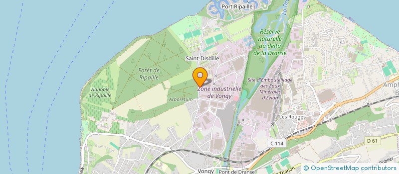 localisation de l'entreprise MADAME MARINE PICARD à THONON-LES-BAINS