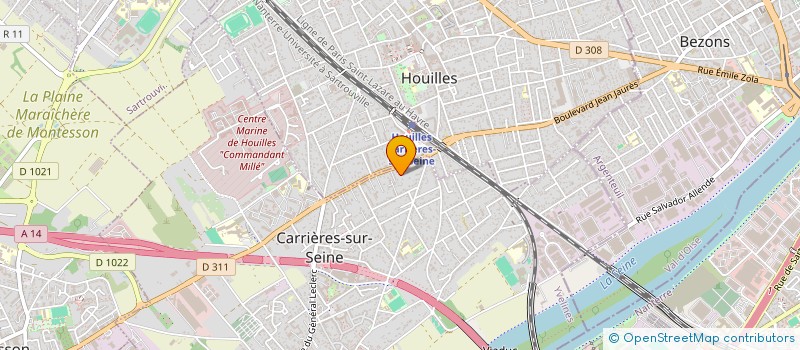 localisation de l'entreprise MADAME MARINE PIGNAL à CARRIERES-SUR-SEINE