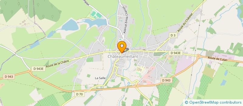 localisation de l'entreprise MADAME MARINE PILLARD  CHATEAUMEILLANT