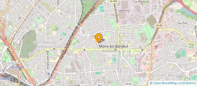 localisation de l'entreprise MADAME MARINE PINTURAUD  MONS-EN-BARUL