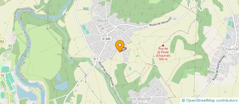 localisation de l'entreprise MADAME MARINE PLATHEY  MUR-SUR-ALLIER