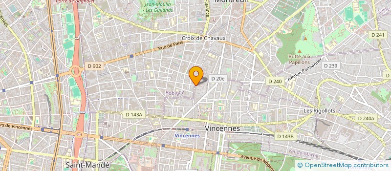 localisation de l'entreprise MADAME MARINE PONZO à VINCENNES