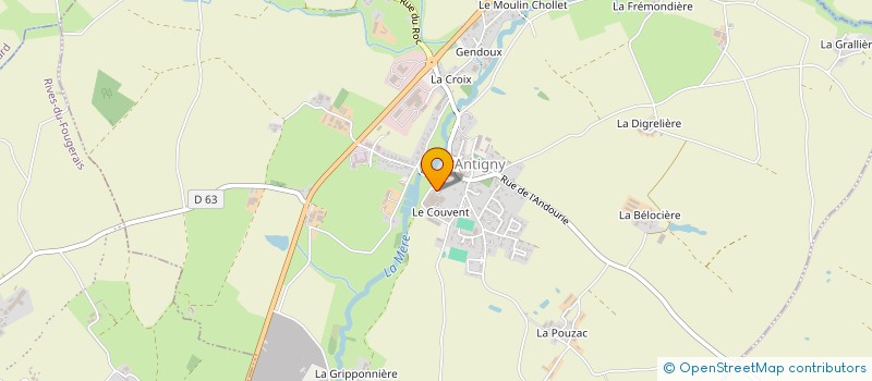 localisation de l'entreprise MADAME MARINE PORCHET  ANTIGNY