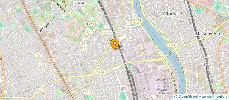 localisation de l'entreprise MADAME MARINE PORON  VITRY-SUR-SEINE