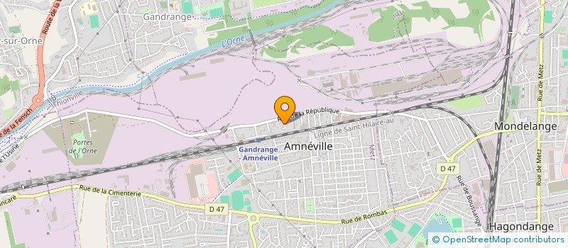 localisation de l'entreprise MADAME MARINE POTIC  AMNEVILLE