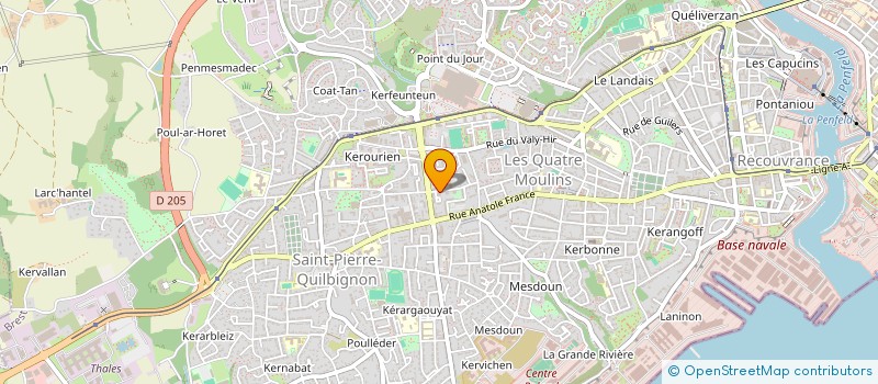 localisation de l'entreprise MADAME MARINE POUPARD à BREST