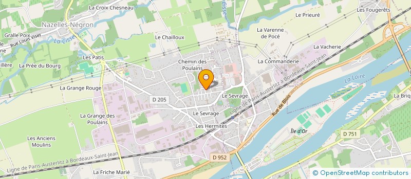 localisation de l'entreprise MADAME MARINE POYRAULT  NAZELLES-NEGRON