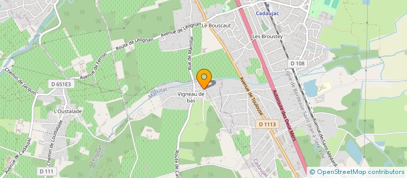 localisation de l'entreprise MADAME MARINE PRADAL  MARTILLAC