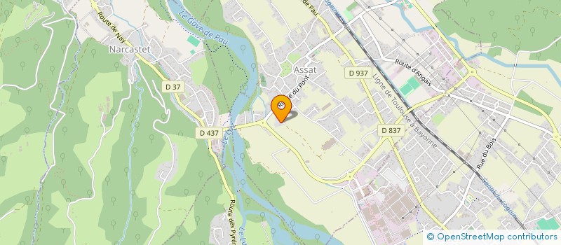 localisation de l'entreprise MADAME MARINE PRADEAU  ASSAT